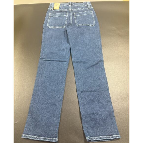 Madewell NWT High-Rise Slim Straight Jeans in Bryston Wash Size 24 MSRP $98 - Picture 6 of 9